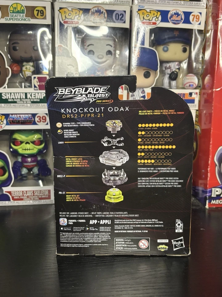 Beyblade Burst Pro Series - Knockout Odax DR52-P/PR-21 S - Hasbro Nuevo - H1 Foto 3 de 4