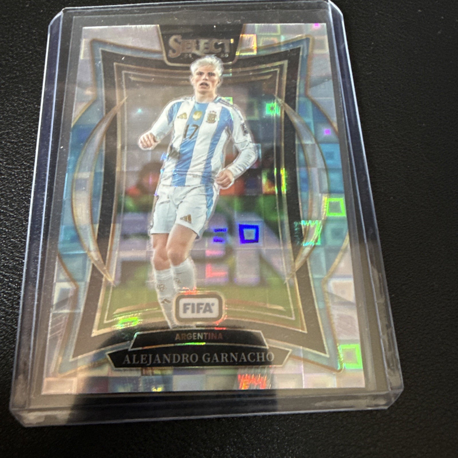 2024-25 Panini Select Fifa - Terrace Alejandro Garnacho #60 Pandora Prizm