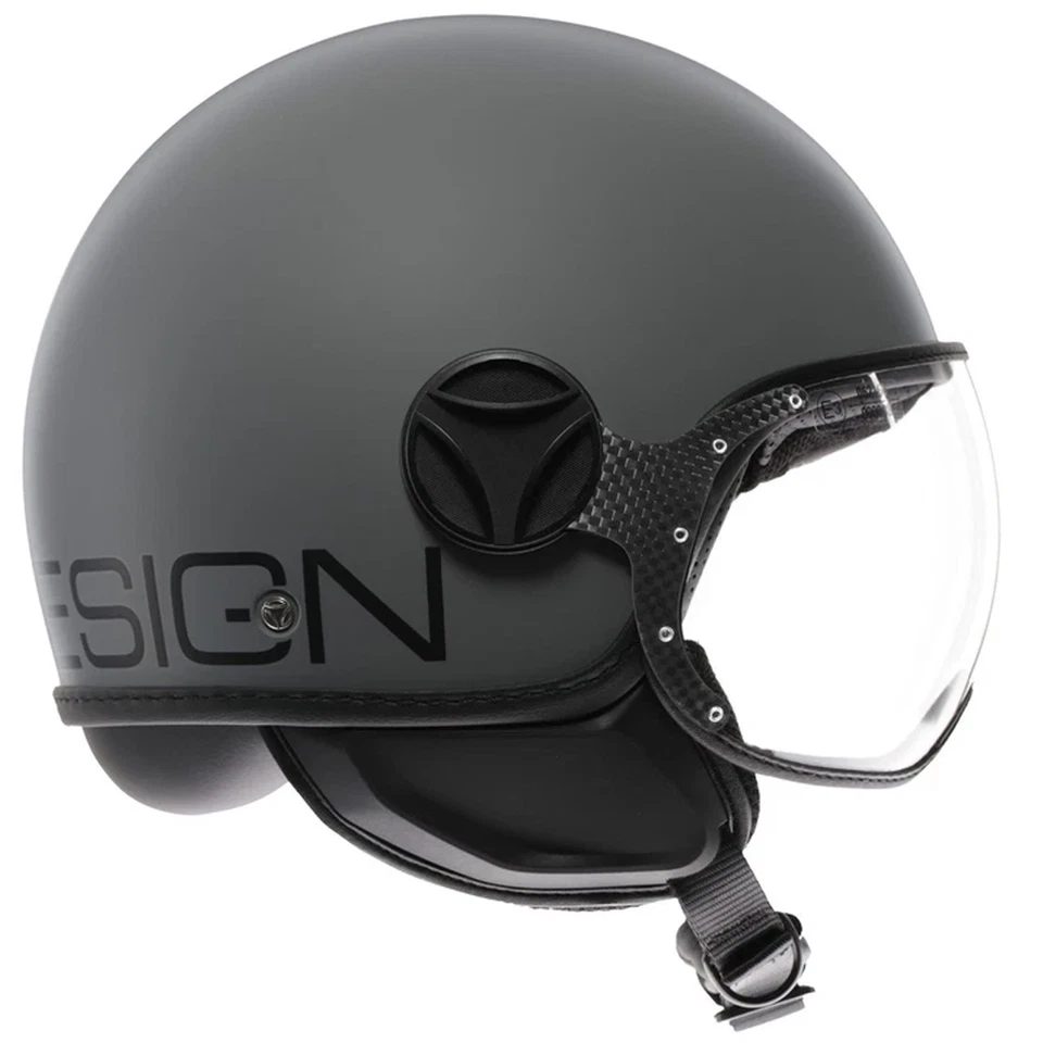 Momodesign Casco Momo FGTR Classic E2206 Grigio Opaco Nero Matt Grey Black - Imagen 4 de 4