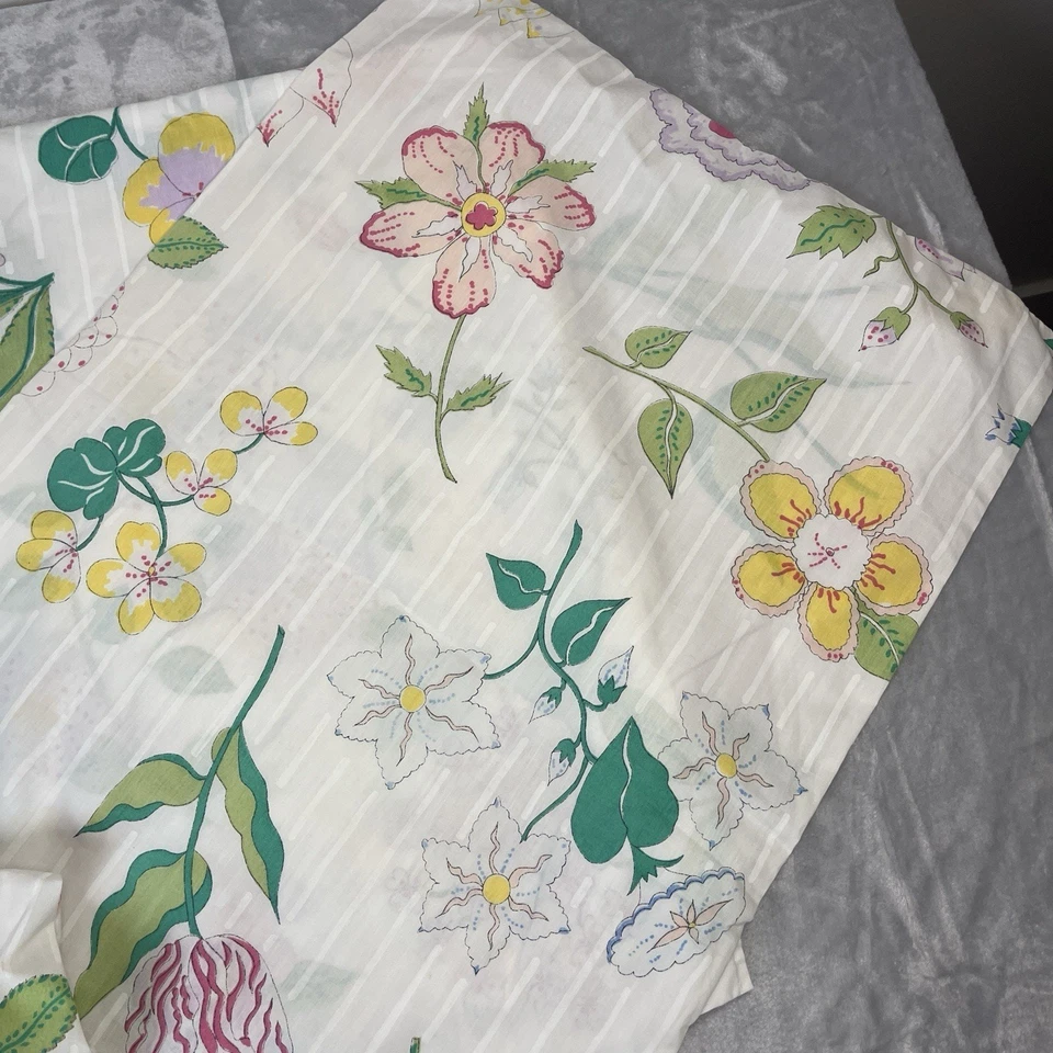 Vintage Barbara Brody For Martex Sheet Set Twin Size Bright Floral Flower Power - Image 4 of 4