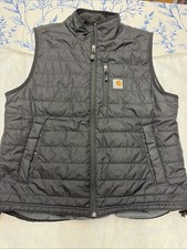 Carhartt Gilliam Black Quilted Vest Size L Mens