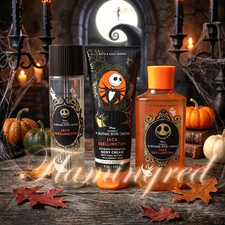 Bath Body Works Nightmare Before Christmas Jack Fragrance Mist Cream Wash Set
