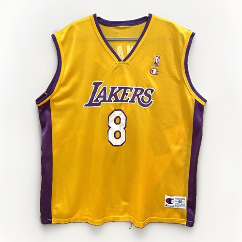 Champion Los Angeles Lakers Kobe Bryant #8 NBA Jersey Yellow/Purple 48