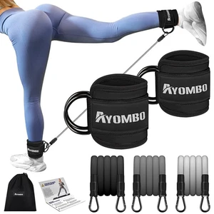 Bandes de résistance à la cheville pour les entraînements à la colle, aux jambes et au gymnastique à domicile