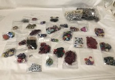 Lot of 30 Bags Of Small Embellishments For Crafting Scrapbooking Mixed Media