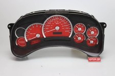 Us Speedo Red Silveradosierra Gauge Face For Clusters 03-05 1500 Gas