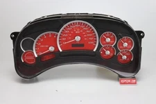 US Speedo Red Silverado/Sierra Gauge Face for Clusters 03-05 1500 Gas