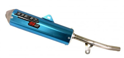 DEP DEPY2923 Auspuff Endtopf Yamaha DT125R 89-03 (BLAU)