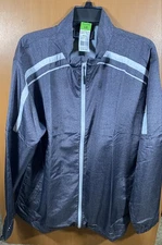 NWT Men’s Holloway Raider Light Weight Jacket Size Large Gray w/White $39.80 RTL