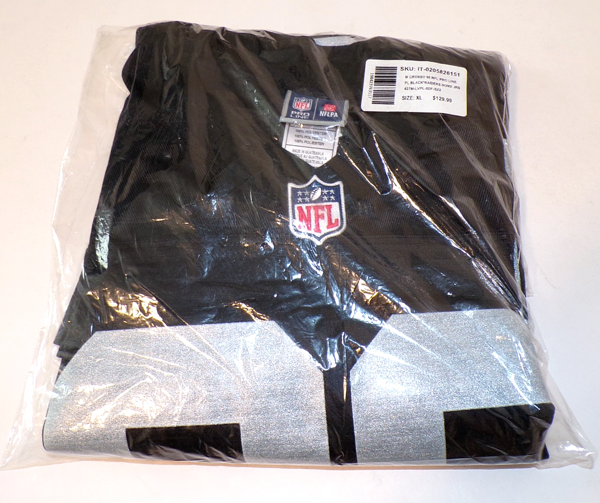 NFL PRO LINE Men's MAXX CROSBY #98 Black Las Vegas Raiders Team