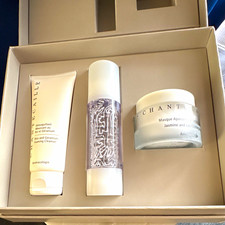 Chantecaille 3-Step Botanical Routine Vegan Set Cleanser Serum Mask Rice