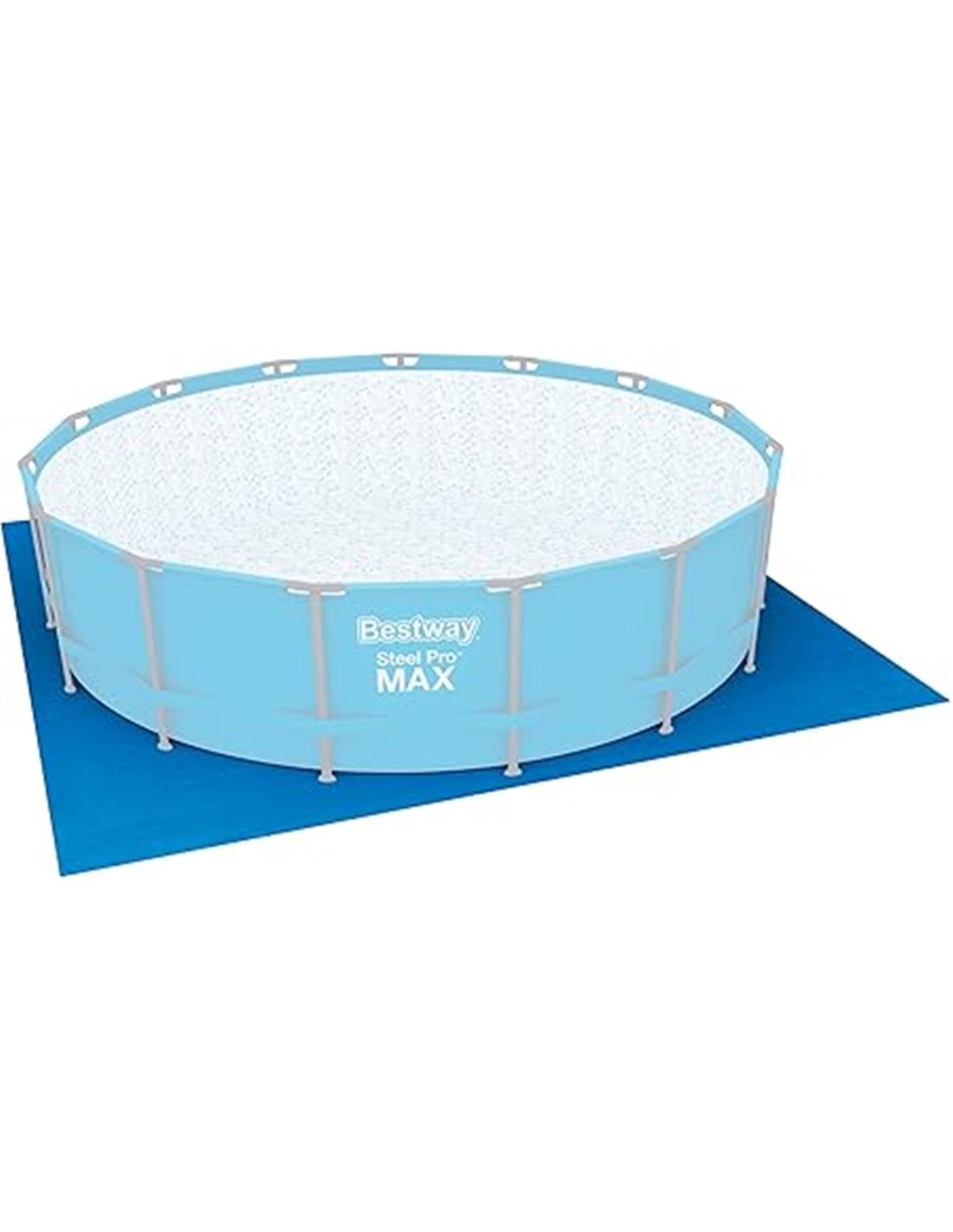 BETSWAY Tapiz Protector de Suelo 488x488 cm para Piscinas Desmontables Azul