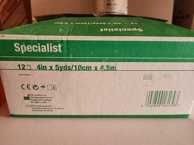 Cast Bandage Specialist 7367 BSN Splint Bandages 4''×5yds QTY 12 Xtr Fast Plaster