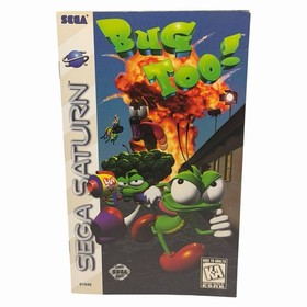 Bug Too! (Sega Saturn, 1996) Authentic CIB Complete w/ Manual + Reg Card Tested