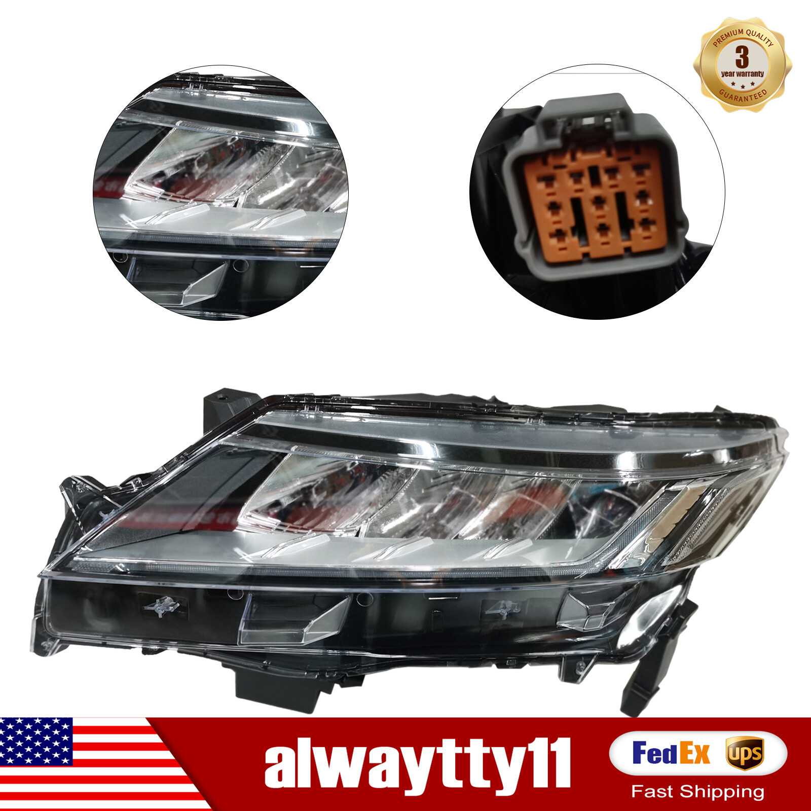 Headlight Left LED Headlamp,Driver Side For Mitsubishi Outlander Sport 2020 2021