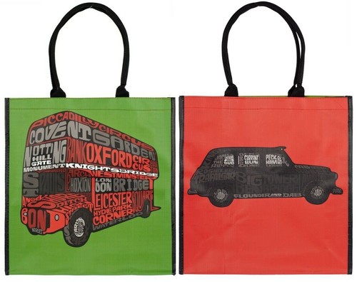 London Routemaster Einkaufstasche rot Bus & schwarz Taxi UK Großbritannien England Geschenk. - Bild 8 von 8