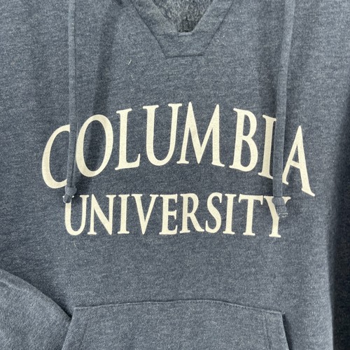 COLUMBIA UNIVERSITY Hoodie Womens M NYC LIONS Fleece V-Neck Sweatshirt Blue - 第 7/14 張圖片