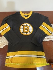 Vintage Boston Bruins Jersey Mens Small Black 1970s