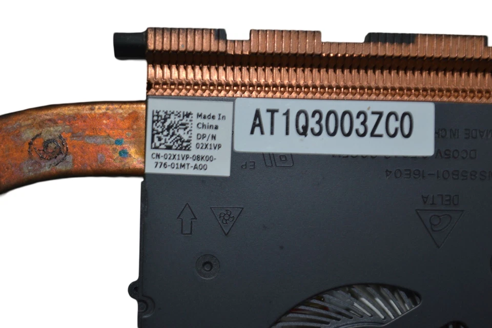 New Genuine Dell Inspiron 14 7460 CPU Heatsink Fan Nvidia Graphics 2X1VP 02X1VP - Image 3 of 4