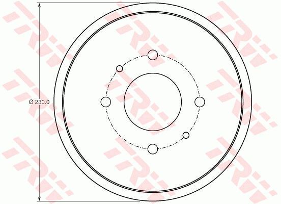 Tambour de frein en fonte haute resistance pour Mitsubishi Colt et Smart