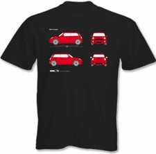 Mens Mini Cooper T-Shirt Blueprint John Cooper Works Roadster Car