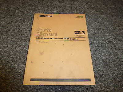 Caterpillar Cat 3304B Rental Generator Set Engine Parts Catalog Manual 9HK 8GK