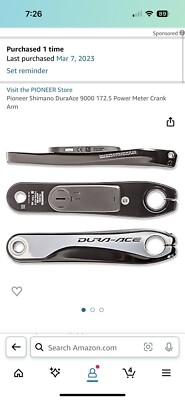 Pioneer Shimano DuraAce 9000 180 Power Meter Crank Arm (SGY-LT90