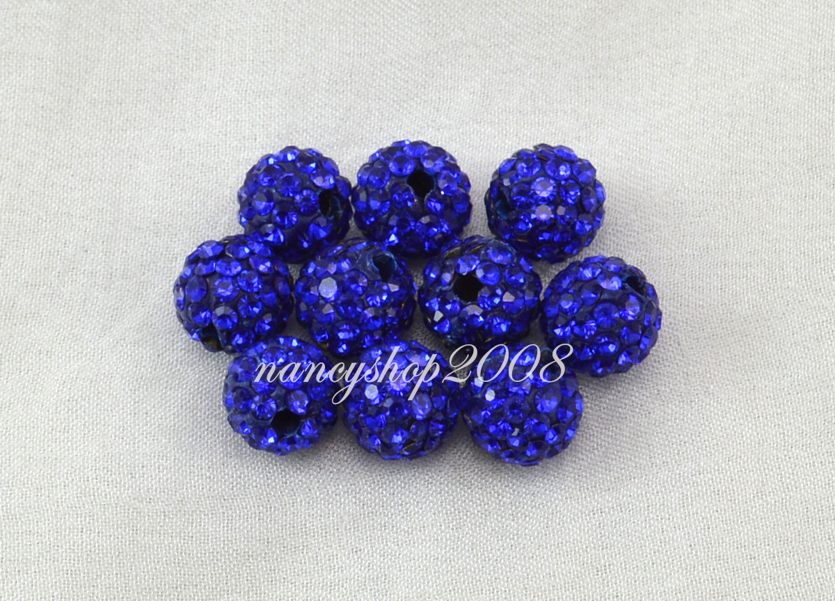 Perline Di Cristallo Da Discoteca Da 4 Mm E 6 Mm, Micro Pav&eacute; Di Cristallo, 6 File Di Palline Da Discoteca Con Strass, Perline Di Argilla Polimerica