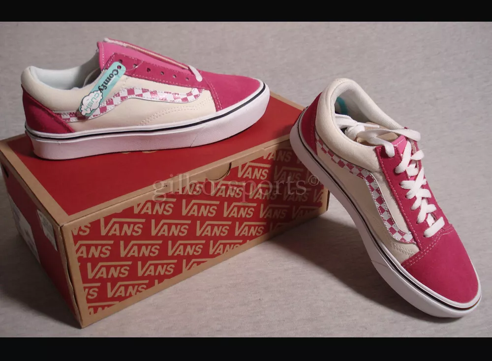 Vans red and pink cheap