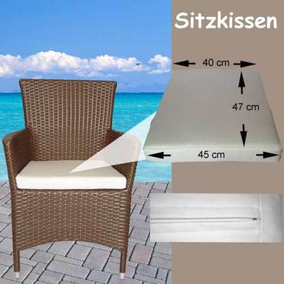 Gartenmobel Auflagen Polster Sitzkissen Sitzpolster Kissen Rattan Lounge Stuhl Ebay