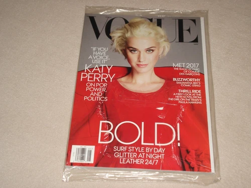 KATY PERRY May 2017 VOGUE MAGAZINE NEW * PARTIALLY SEALED
