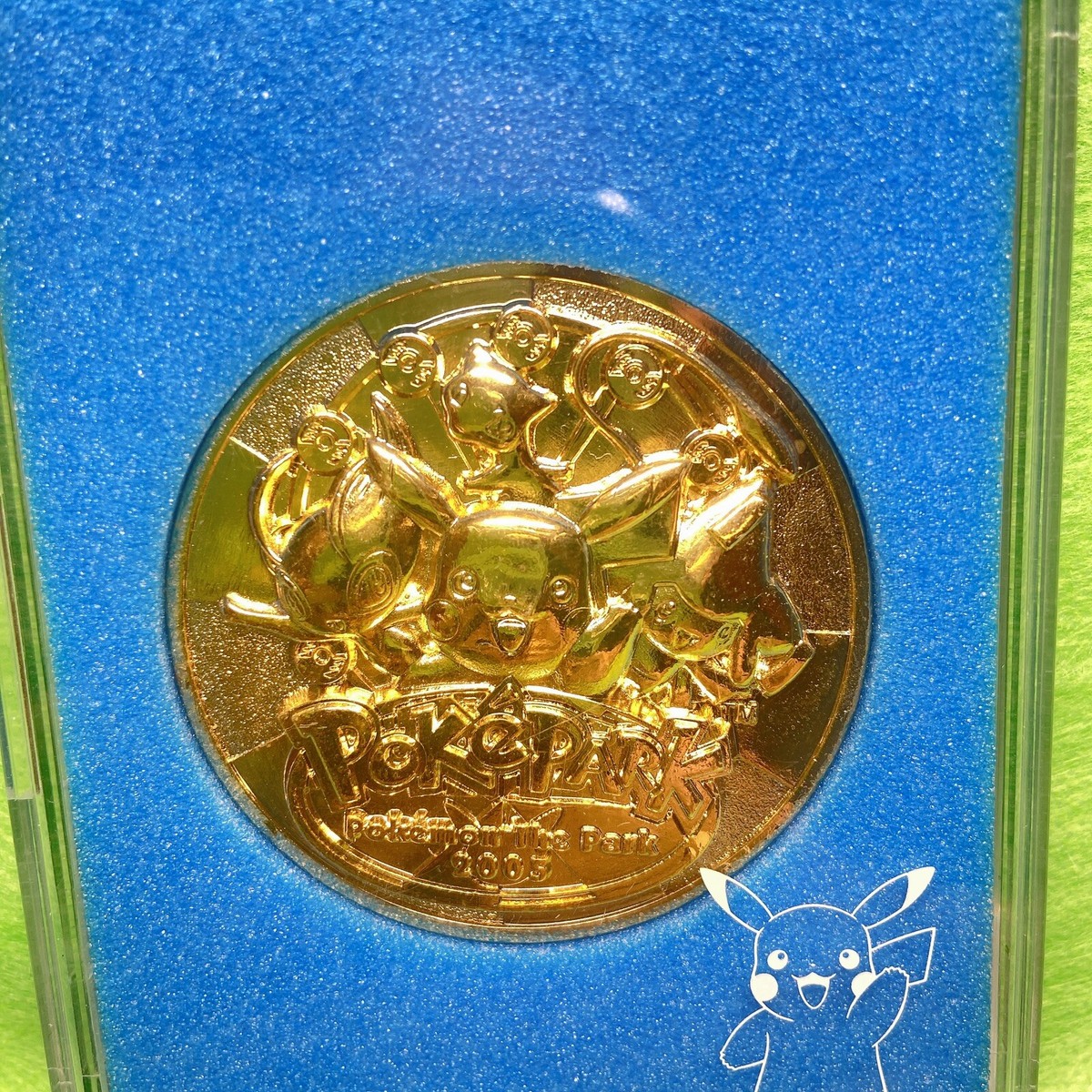Pokemon The Park 2005 Medal Pikachu Mew Pokepark Commemorative