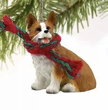 Welsh Corgi Pembroke Miniature Dog Ornament Red  White Conversation Concepts
