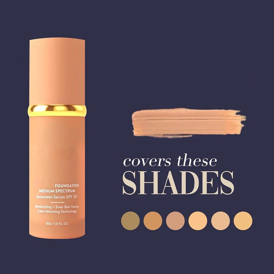 Bio Mimic Foundation Mittleres Spektrum; Schutz vor der Sonne mit Lichtschutzfak - Bild 3 von 4