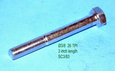 SC383 screw hexagon screw 3/8 cycle 26 TPI x 3 length BSA Triumph AJS Norton