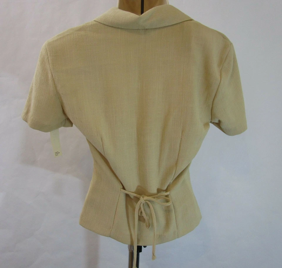 Jonathan Martin 2 Piezas Falda Traje Talla 7 Almendra/Beige Chaqueta Blazer y Falda Floral Foto 4 de 4