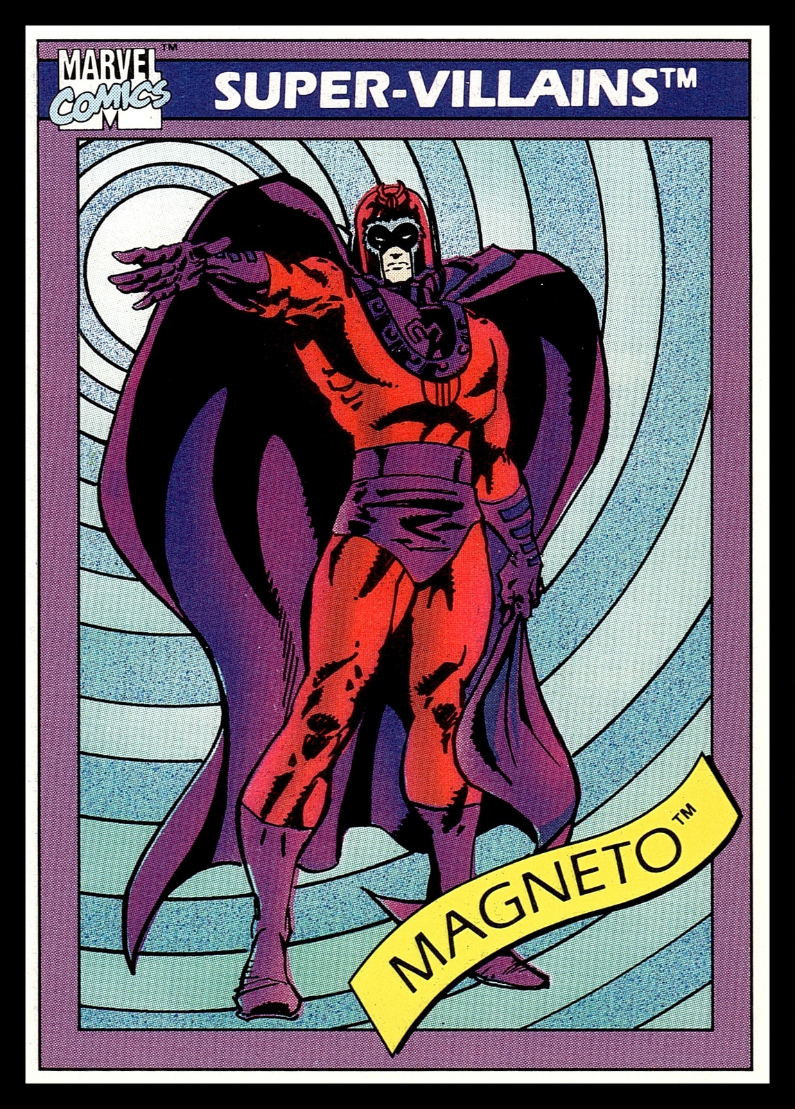 1990 Impel Marvel Universe Super Villains Magneto #63