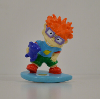 RARE 2001 Chuckie & Wawa Bear 2'' Weetos Cereal EUROPE PVC Action Figure Rugrats