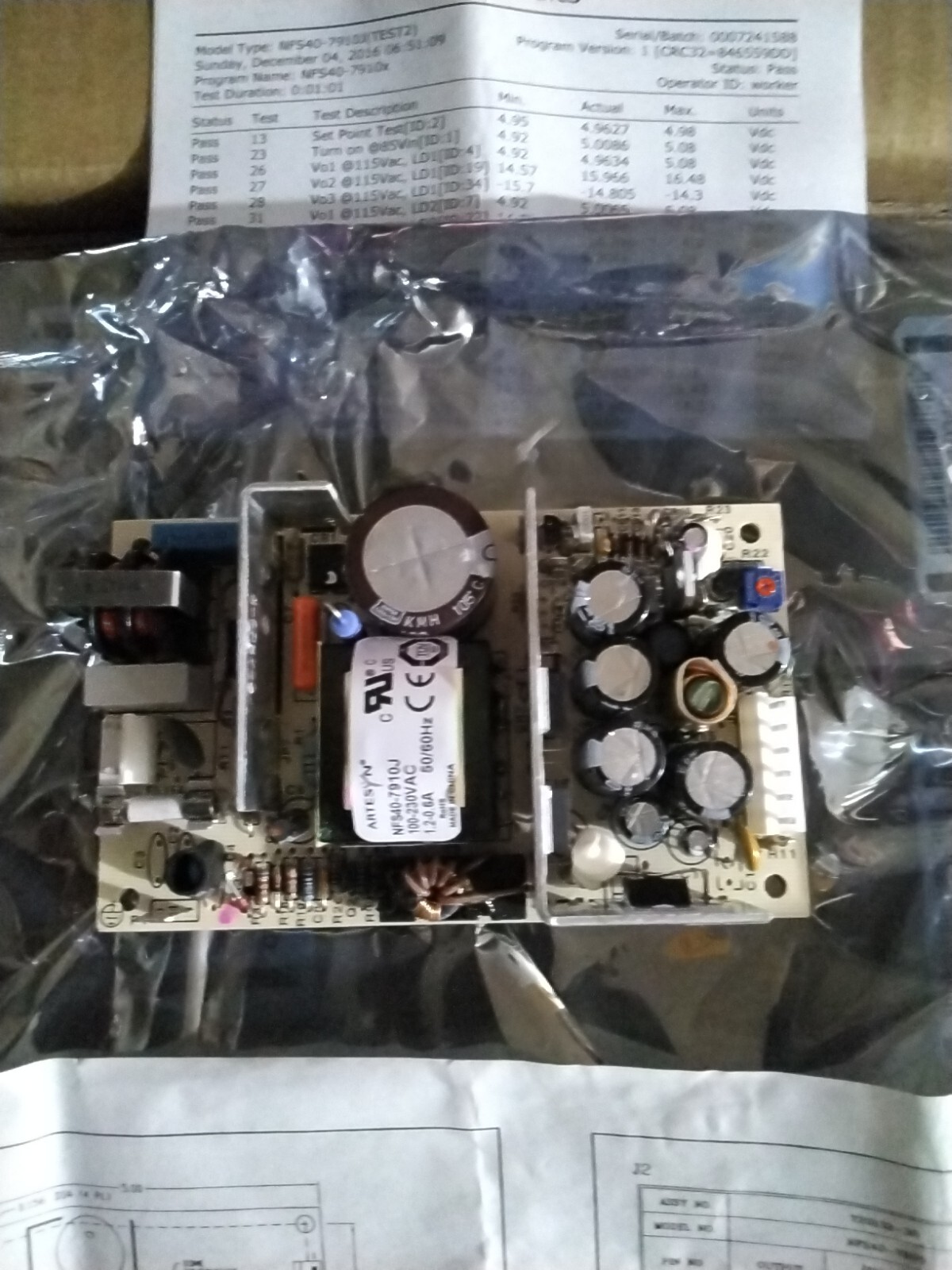 Artesyn NFS40-7910J Power Supply  NEW IN STATIC SHIELD BAG!