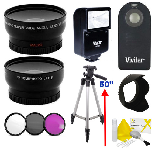  KIT BÁSICO LENTE OJO DE PEZ + LENTE ZOOM + 3 FILTROS FLASH PARA NIKON D40 D50 D80 D60