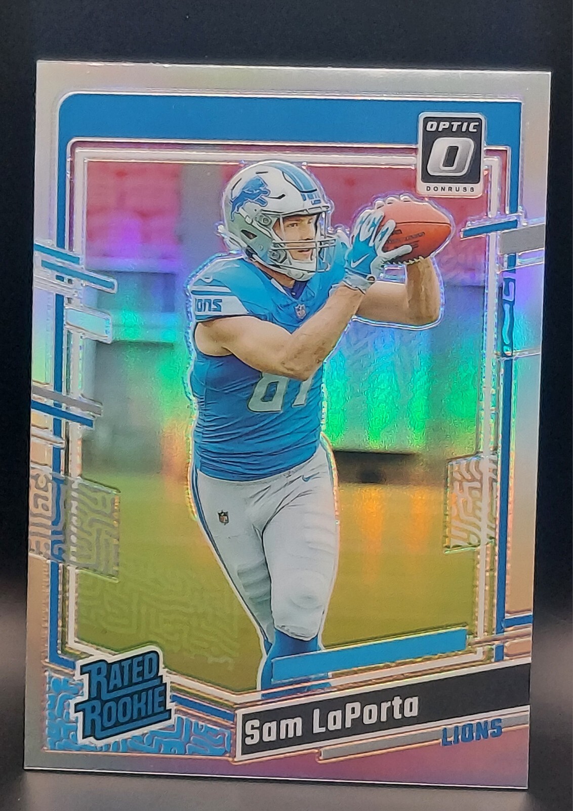 2023 Panini Donruss Optic - Rated Rookie Holo Prizm #237 Sam LaPorta (RC) Lions