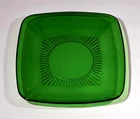 Used Vintage Anchor Hocking Charm Forest Green 6-3/4" Salad Plate