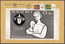Finland Sc416 FAO, Freedom from Hunger, Mother and Child, Photo Essay FDC