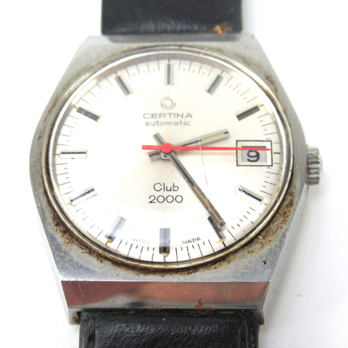 Mouvement Montre Vintage CERTINA 2000 Q - ETA 555.112 - Quartz - Cadran Aiguilles - Pour Pièces/restauration