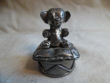 Trinket Tooth Fairy Box With Elephant design G Bates By Woodsetton UK