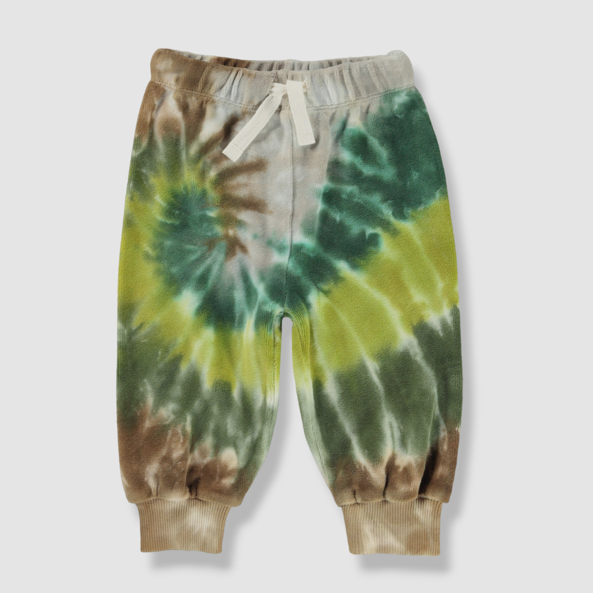 $50 Molo Baby Boy's Green Tie-Dye Swirl Drawstring Simeon Jogger