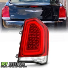 For 2015-2023 Chrysler 300 Chrome Trim Full LED Tail Light Brake Lamp Passenger