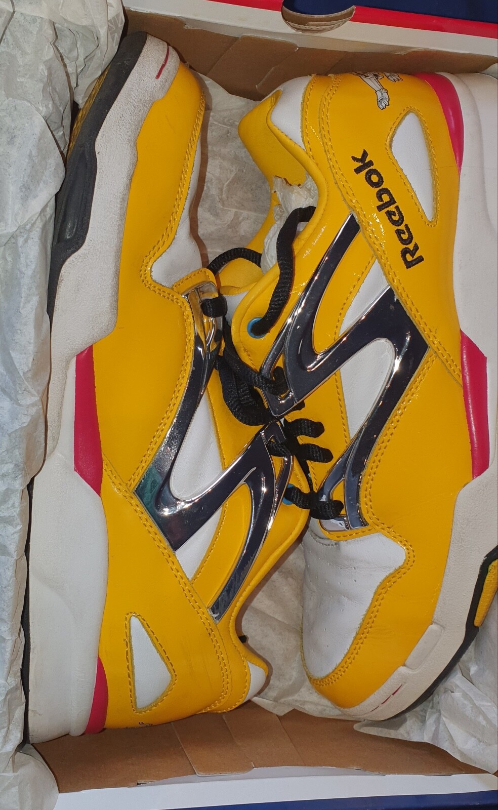 reebok pump 20th giallo