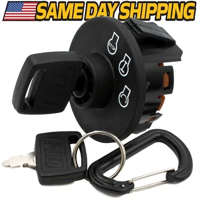 HD SWITCH Starter Ignition Key Switch fits Toro 137-4100 w/ 2 Keys & Free Carabiner