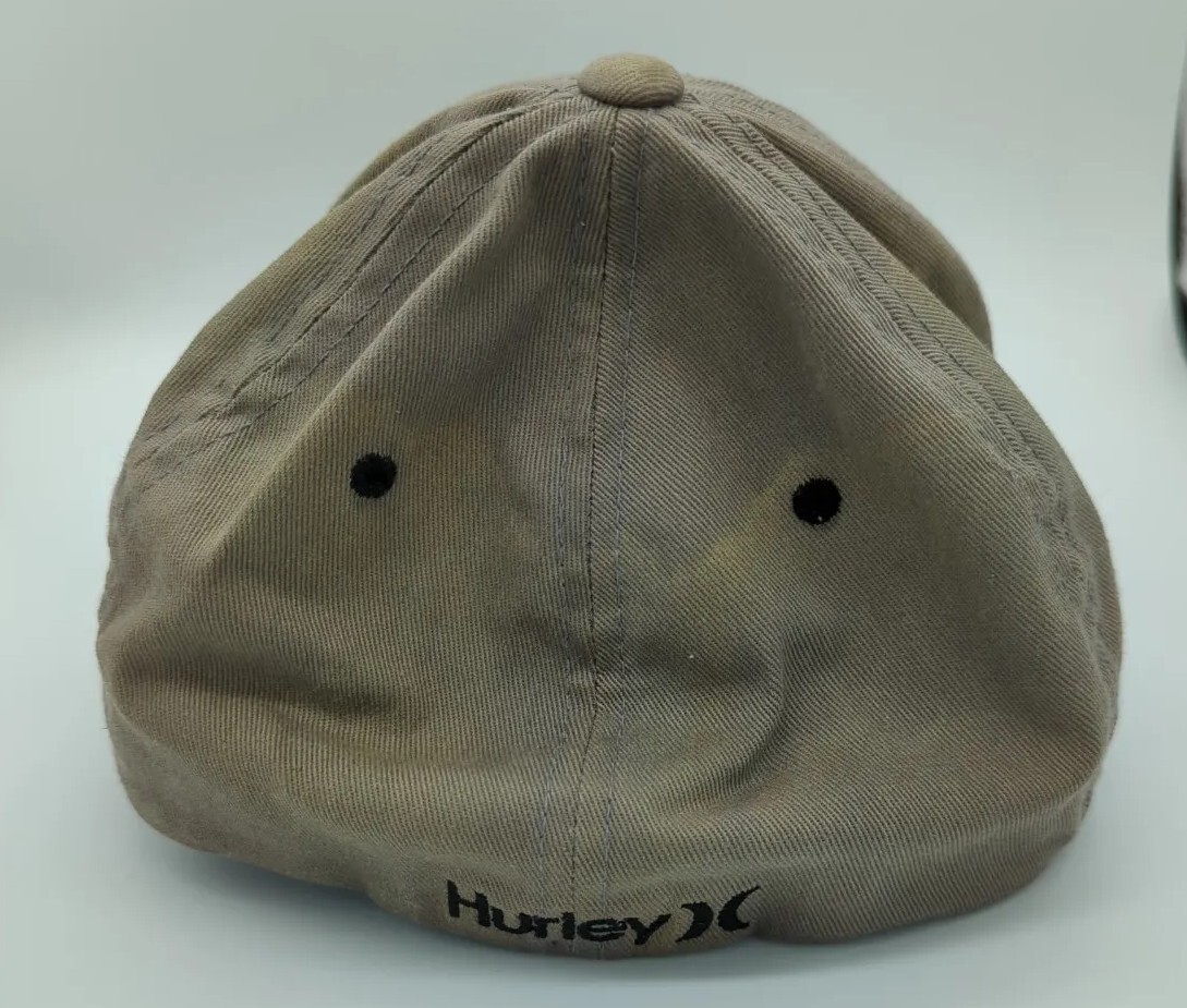 Hurley Solid Icon Gray Black Flexfit  Cap / Hat S… - image 3